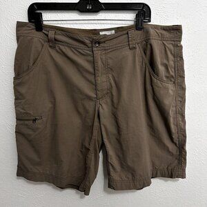 Marmot Shorts Men’s 36 Beige Nylon Outdoor Hiking Trail Zip Cargo Pocket D52390